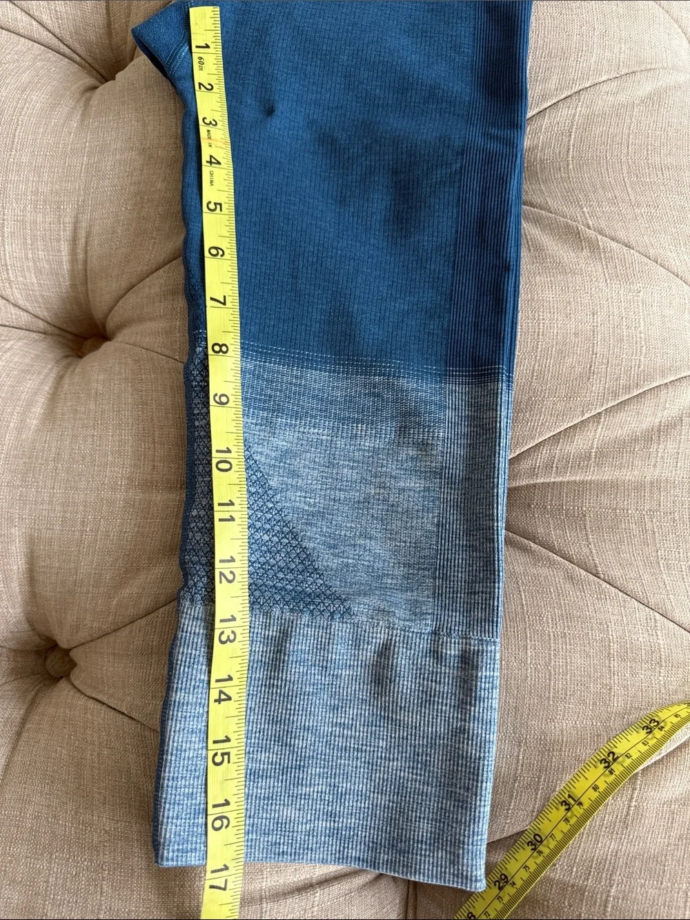lululemon athletica Women’s Blue Ombre Seamless Leggings